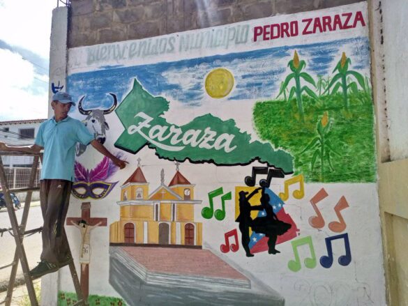 En fotos: Con murales, Zaraza le dará la bienvenida a las delegaciones de Guárico en el Festival Quitapesares